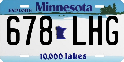 MN license plate 678LHG