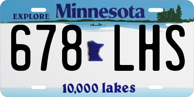 MN license plate 678LHS