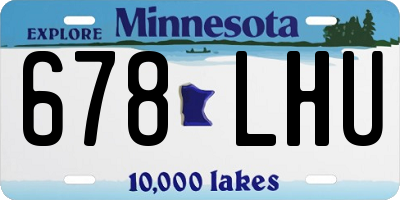 MN license plate 678LHU