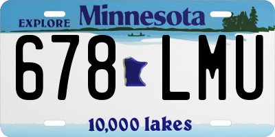 MN license plate 678LMU