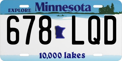 MN license plate 678LQD