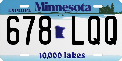 MN license plate 678LQQ