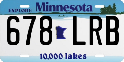 MN license plate 678LRB