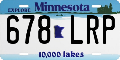 MN license plate 678LRP