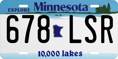 MN license plate 678LSR