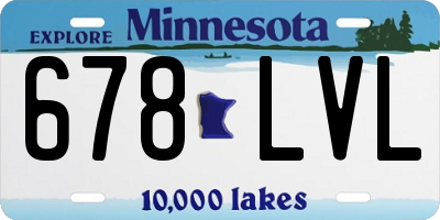 MN license plate 678LVL