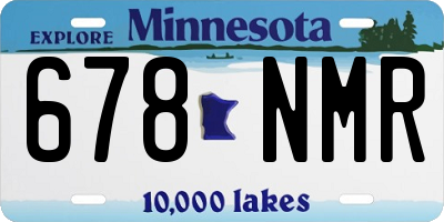 MN license plate 678NMR