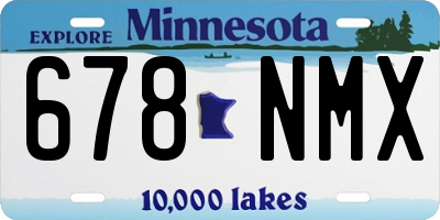 MN license plate 678NMX