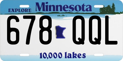 MN license plate 678QQL