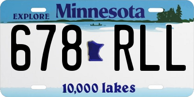 MN license plate 678RLL