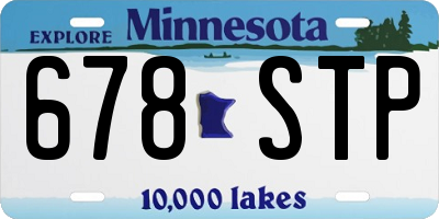 MN license plate 678STP