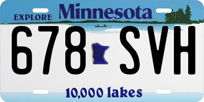 MN license plate 678SVH