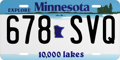 MN license plate 678SVQ