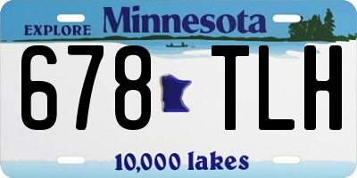 MN license plate 678TLH