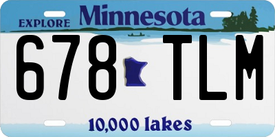 MN license plate 678TLM