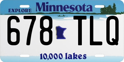 MN license plate 678TLQ