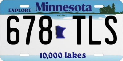 MN license plate 678TLS