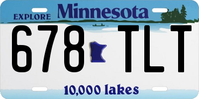 MN license plate 678TLT