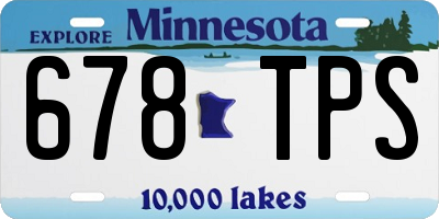 MN license plate 678TPS