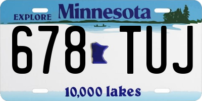MN license plate 678TUJ