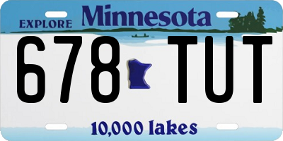 MN license plate 678TUT
