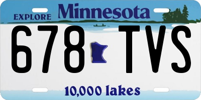 MN license plate 678TVS