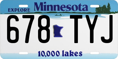 MN license plate 678TYJ