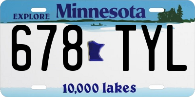MN license plate 678TYL