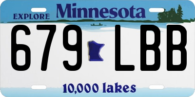 MN license plate 679LBB