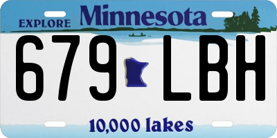 MN license plate 679LBH
