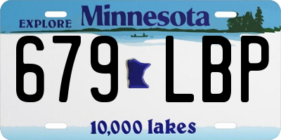 MN license plate 679LBP