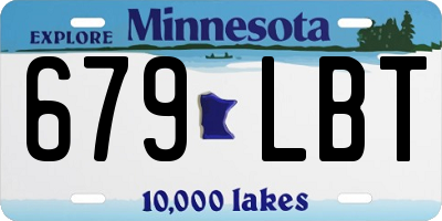 MN license plate 679LBT