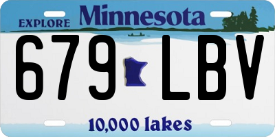 MN license plate 679LBV