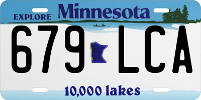 MN license plate 679LCA