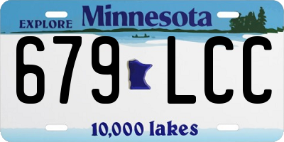 MN license plate 679LCC