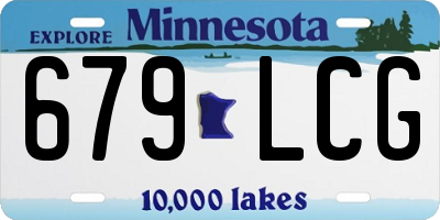 MN license plate 679LCG