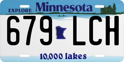 MN license plate 679LCH