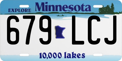 MN license plate 679LCJ