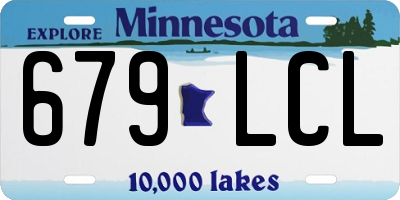 MN license plate 679LCL