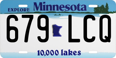MN license plate 679LCQ
