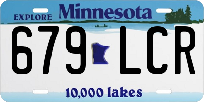 MN license plate 679LCR