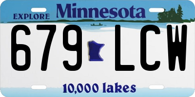 MN license plate 679LCW