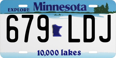 MN license plate 679LDJ