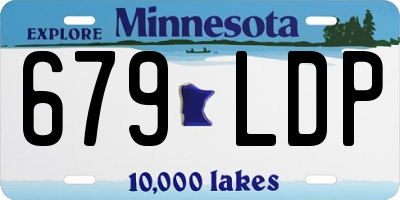 MN license plate 679LDP