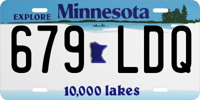 MN license plate 679LDQ