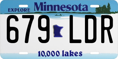 MN license plate 679LDR