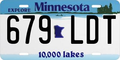 MN license plate 679LDT