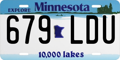 MN license plate 679LDU