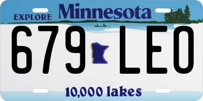 MN license plate 679LEO
