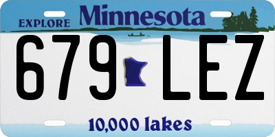 MN license plate 679LEZ